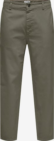 Only & Sons Chino Pants 'ONSLOU' in Green: front