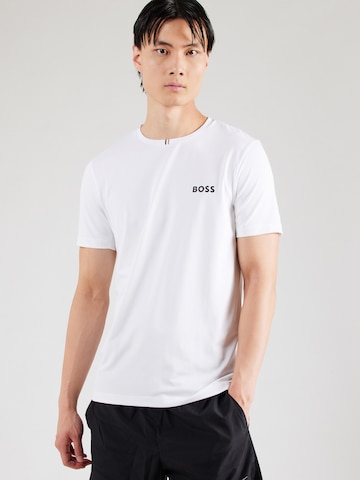 Tricou funcțional 'TOC' de la BOSS pe alb