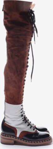 CHANEL Dress Boots in 38,5 in Mixed colors: front