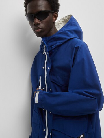 Pull&Bear Between-Seasons Parka in Blue