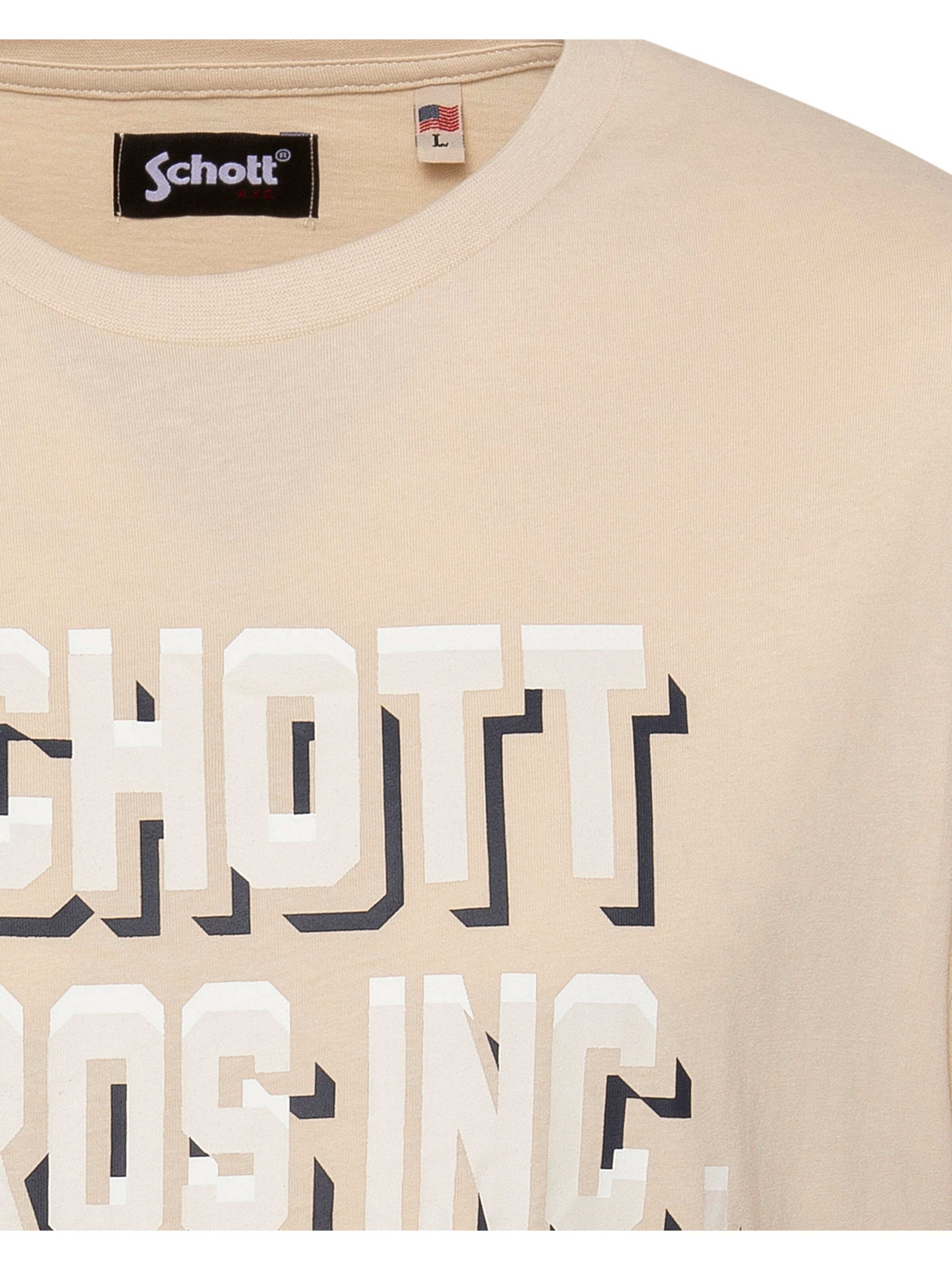 T-Shirt Schott NYC en beige