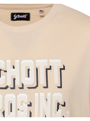 Schott NYC Shirt in Beige