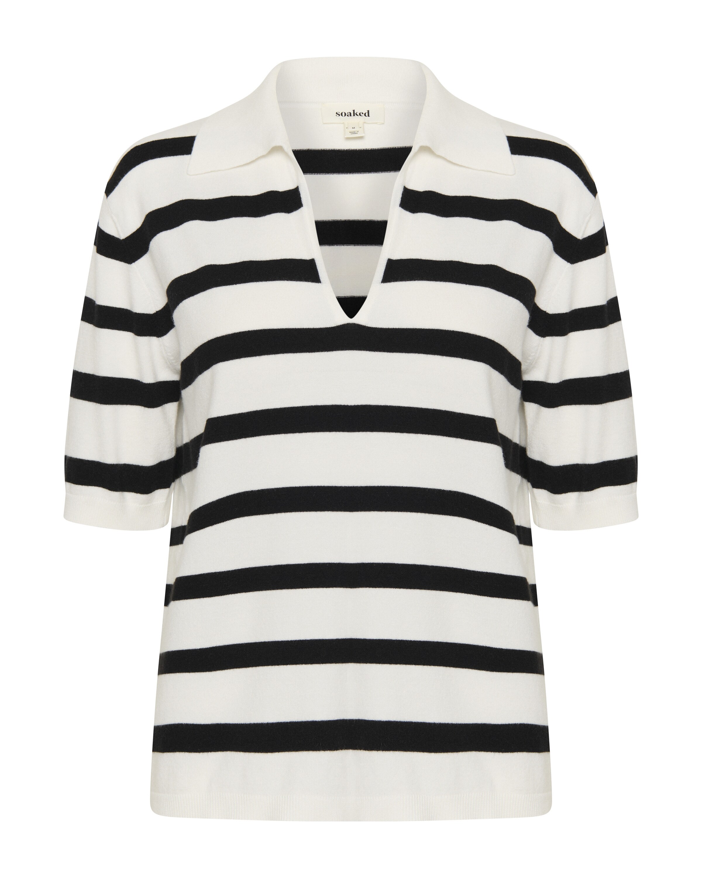 SOAKED IN LUXURY Trui 'SLSpina' in Wit: voorkant