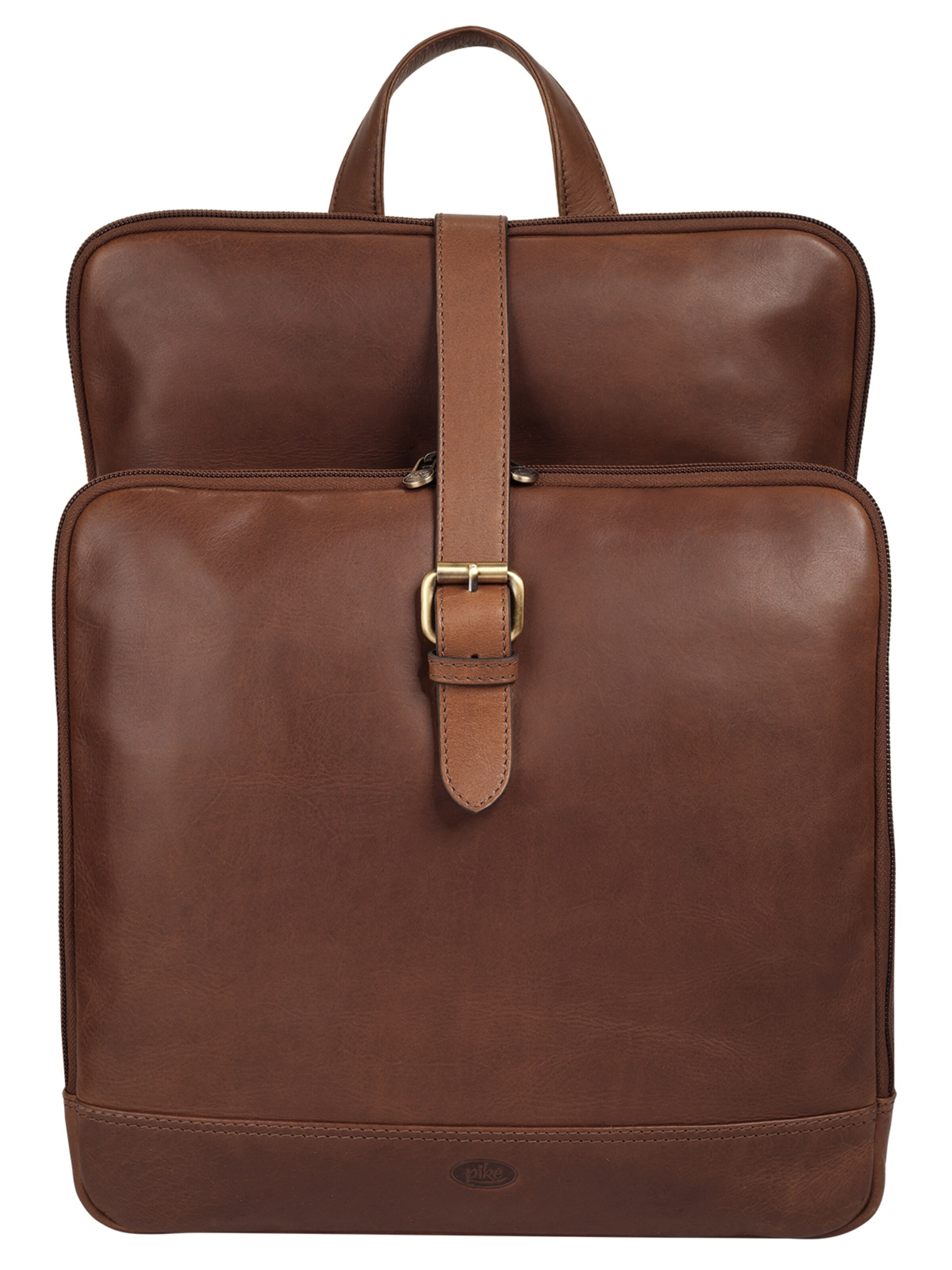 Sac à dos piké en marron : devant