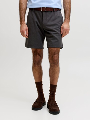 JACK & JONES regular Lærredsbukser 'JPSTMarco' i grå: forside