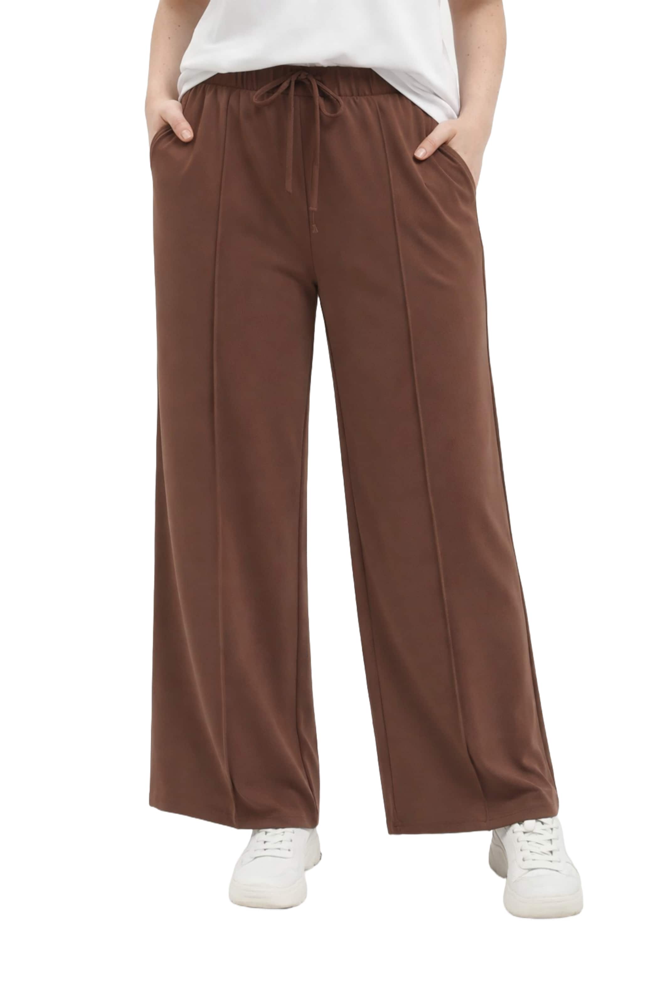 Wide Leg Pantalon Shape Of You en marron