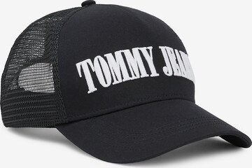 Tommy Jeans Pet in Zwart: voorkant