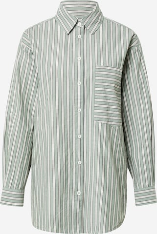 Marc O'Polo DENIM Blouse in Green: front