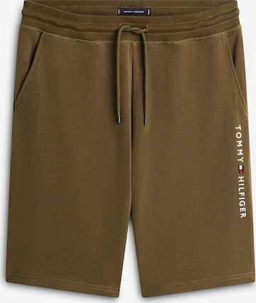 Regular Pantalon TOMMY HILFIGER en vert : devant