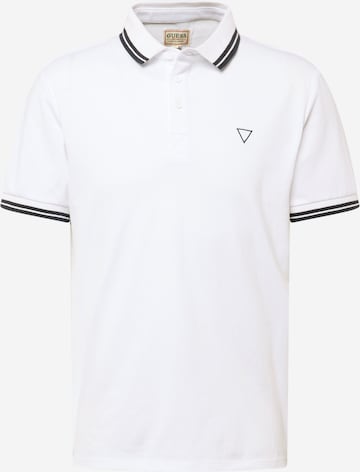 Tricou de la GUESS pe alb: față