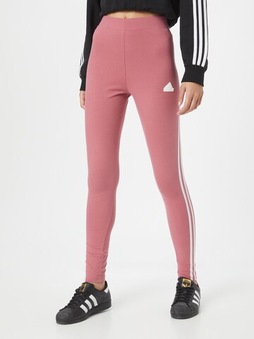 ADIDAS SPORTSWEAR Skinny Sportovní kalhoty 'Future Icons' – pink: přední strana