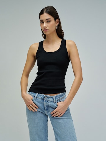 Salsa Jeans Top in Zwart: voorkant
