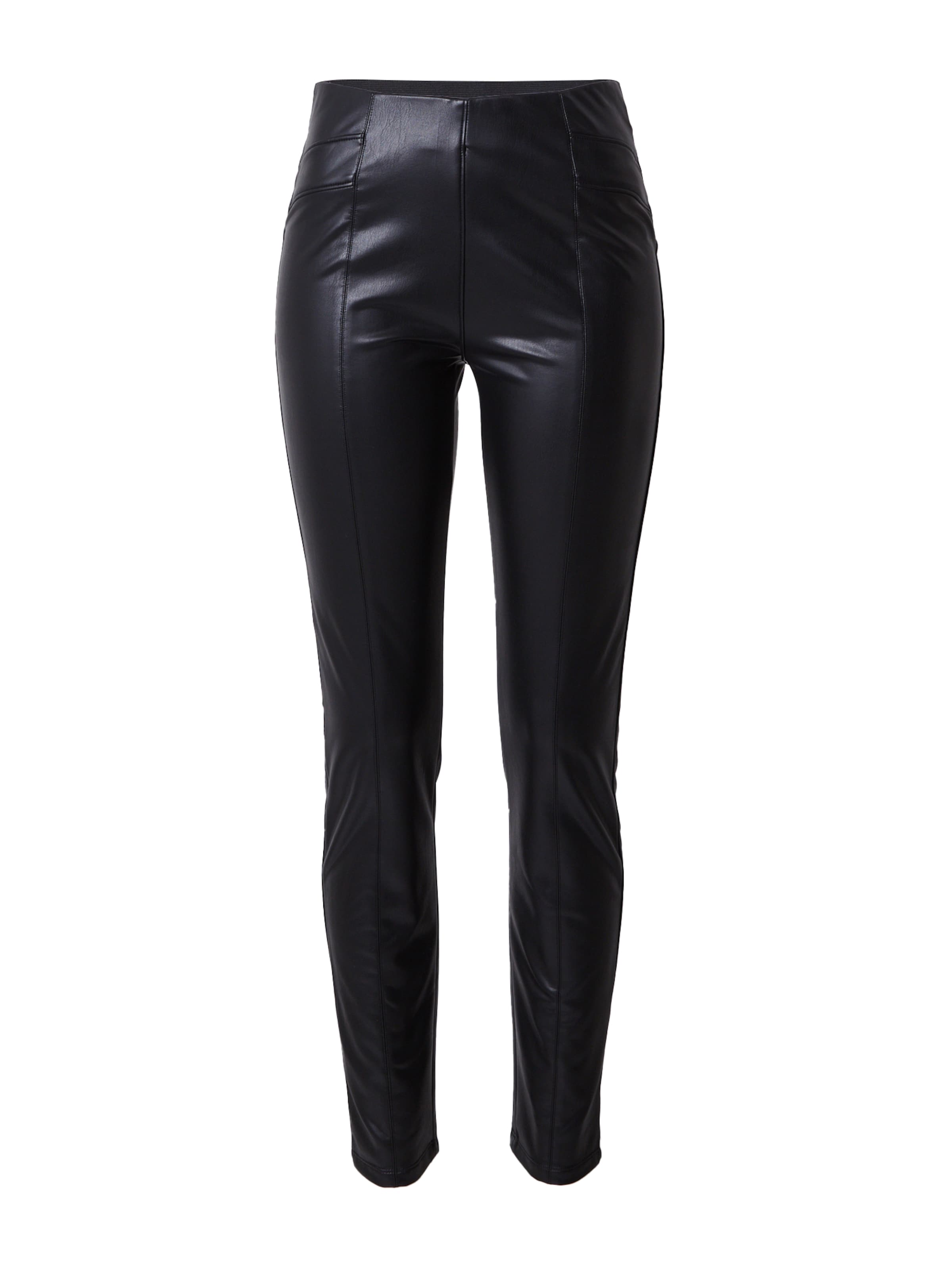 COMMA Slim fit Trousers in Black: front