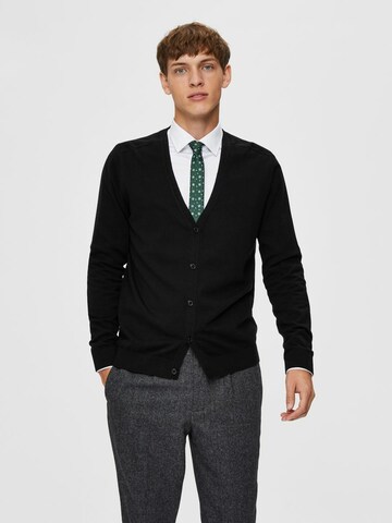 SELECTED HOMME - Cárdigan en negro: frente