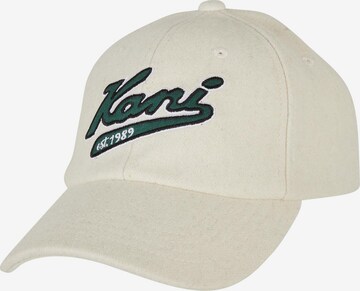 Cappello da baseball ' Varsity ' di Karl Kani in beige: frontale