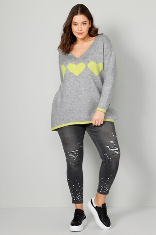 Angel of Style Sweater in Grey