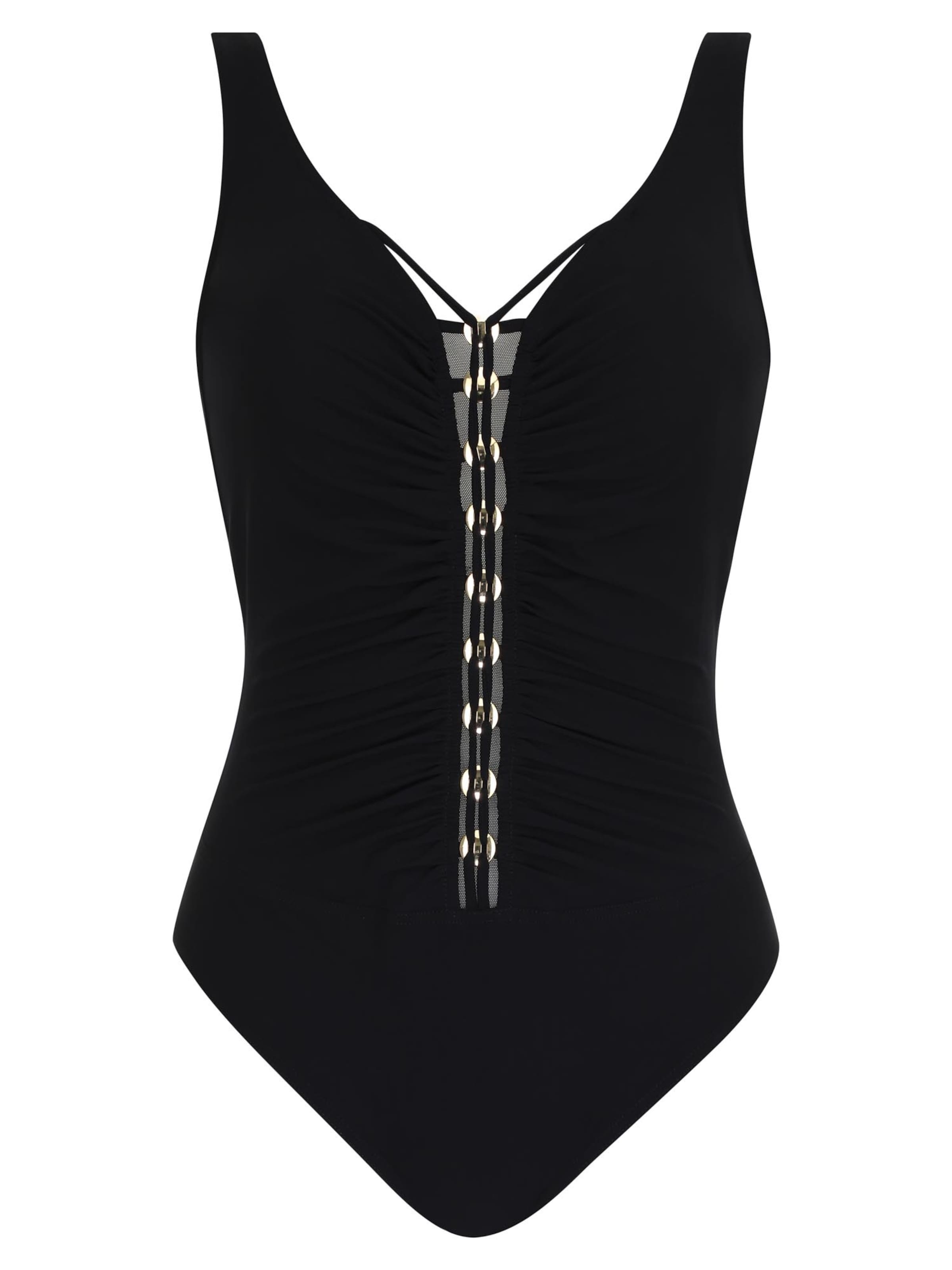 SUNFLAIR Swimsuit 'Basic' in Black: front