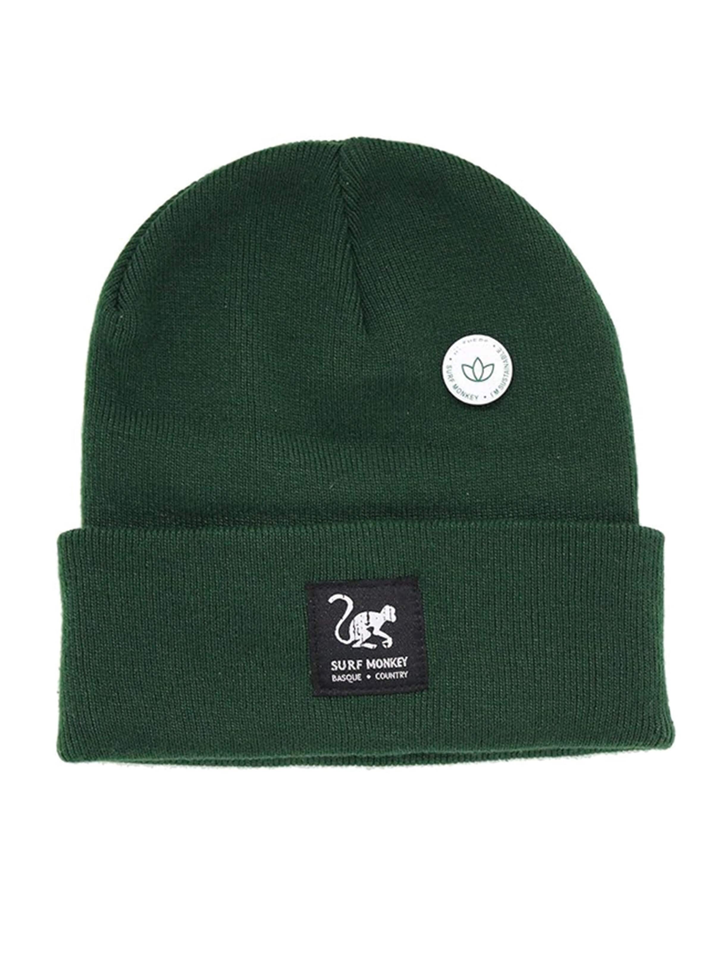 Surf Monkey - Gorra en verde: frente