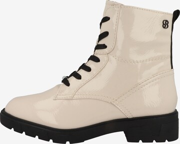 s.Oliver Lace-Up Ankle Boots in Beige