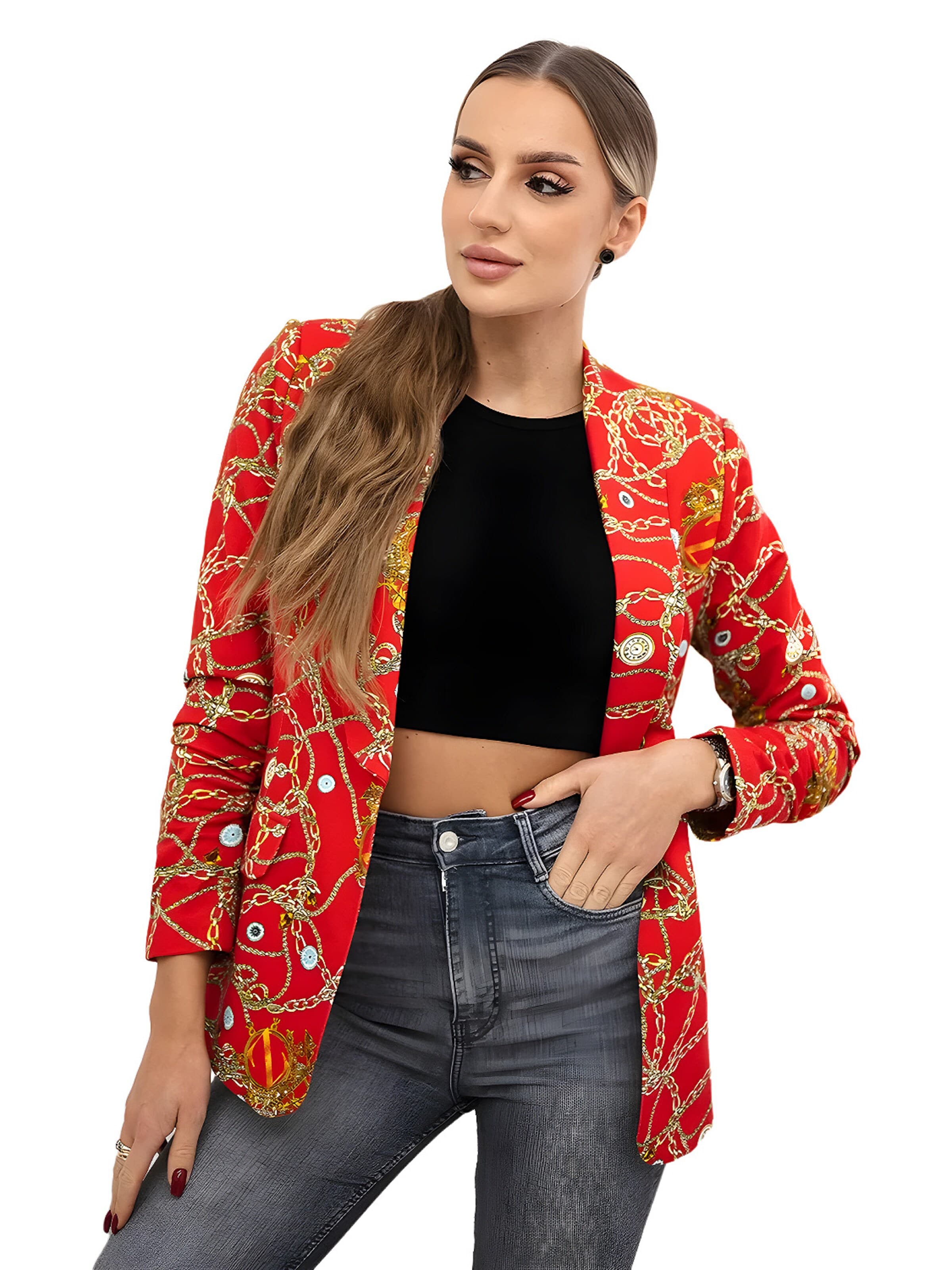 Lumera Blazer in Red: front