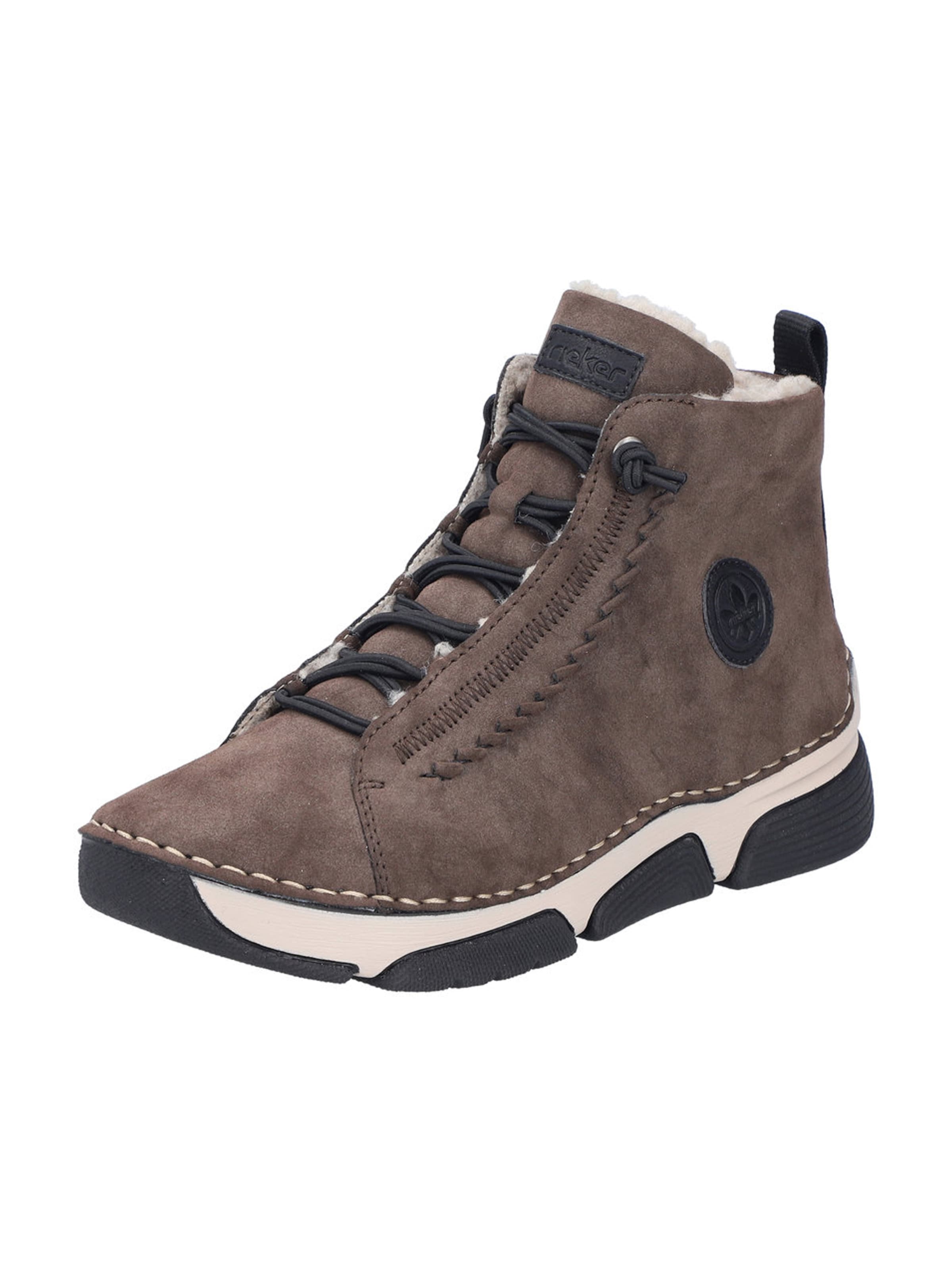 Rieker - Botim com fivela em castanho: frente