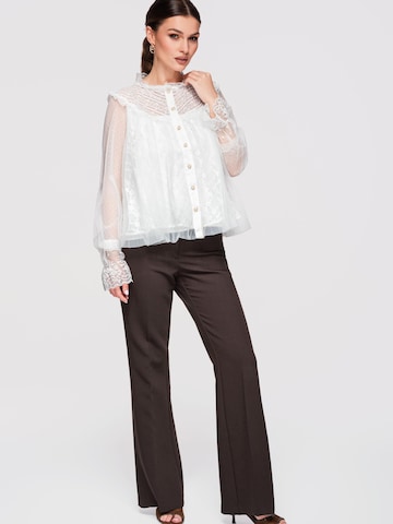 Ombre Blouse in Wit