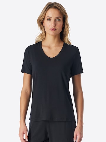 Chemise de nuit ' Mix Relax ' SCHIESSER en noir : devant