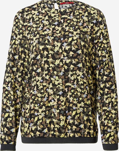 s.Oliver Blouse in de kleur Geel / Olijfgroen / Zwart, Productweergave