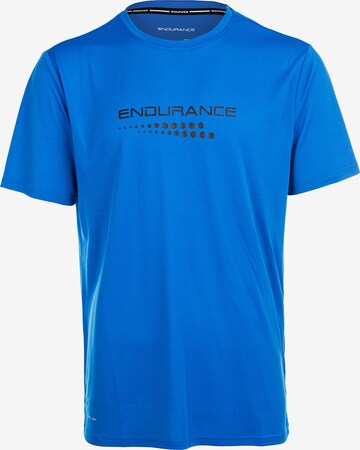 ENDURANCE Performance Shirt 'CARBONT M S/S Tee' in Blue: front