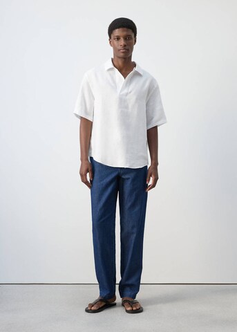 MANGO MAN Poloshirt 'Bay' in Weiß