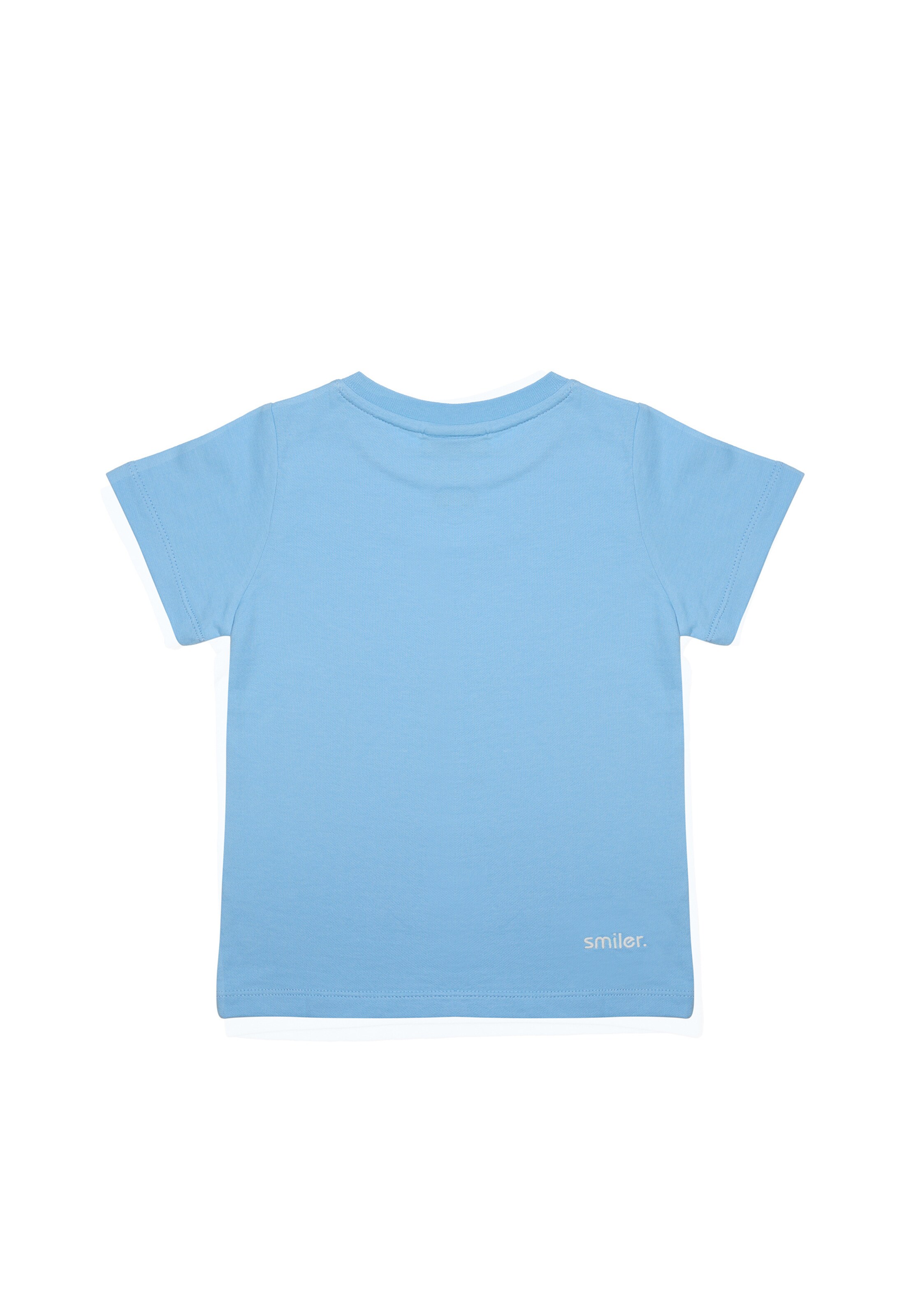T-Shirt smiler. en bleu