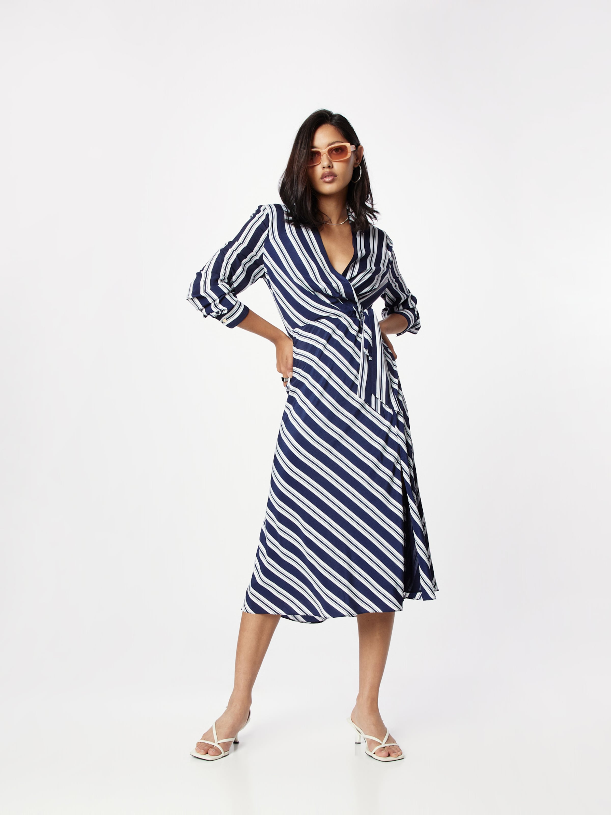 Lauren Ralph Lauren Blousejurk DIAMIN in Navy Wit ABOUT YOU