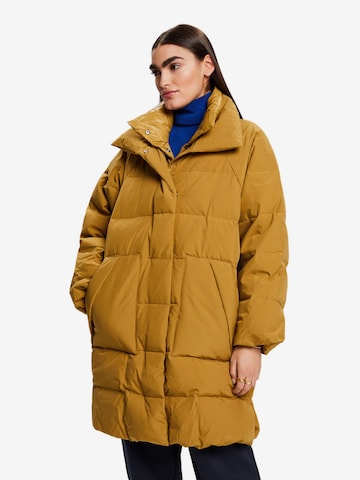 Manteau d’hiver ESPRIT en jaune : devant