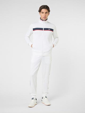 FILA - Sudadera con cremallera 'SAGANO regular taped track jacket' en blanco
