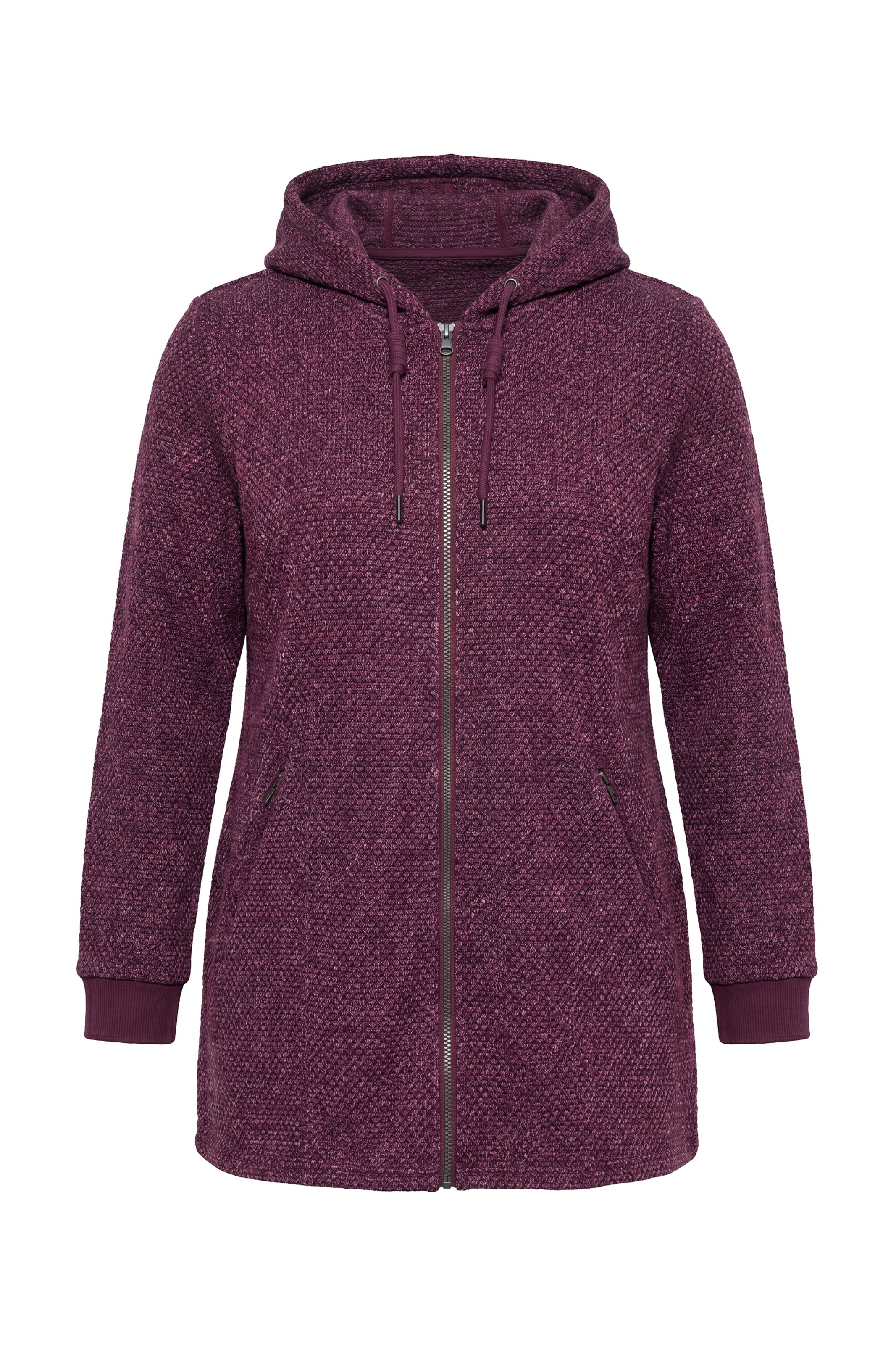 Ulla Popken Übergangsjacke in Lila: Vorderseite