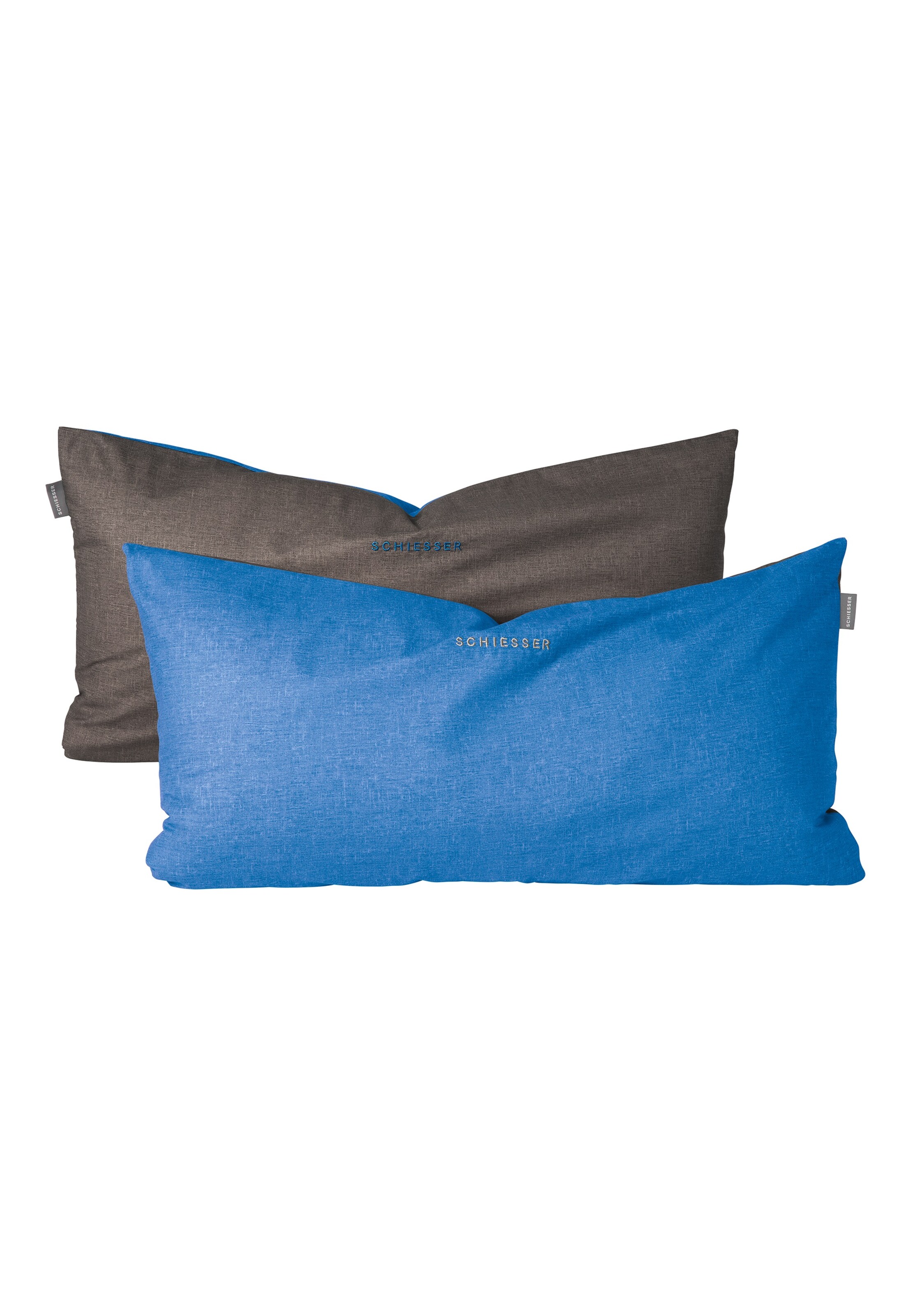 SCHIESSER Kussens 'Doubleface Renforcé' in Blauw: voorkant