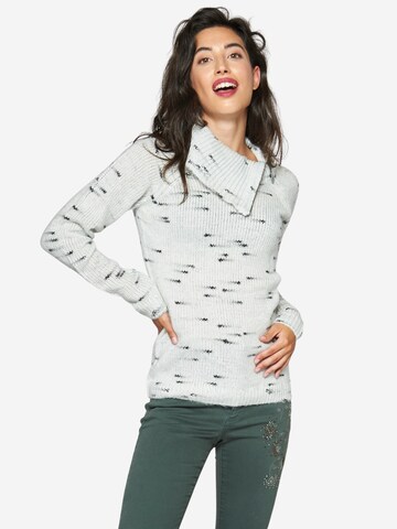 Pull-over KOROSHI en blanc : devant
