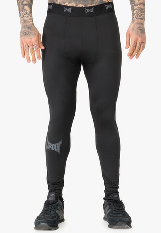 Skinny Pantaloncini intimi sportivi di Tapout in nero: frontale