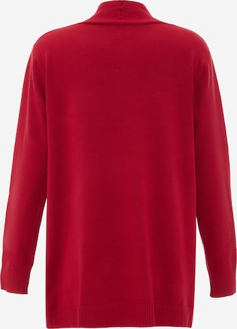 boline Knit Cardigan in Red