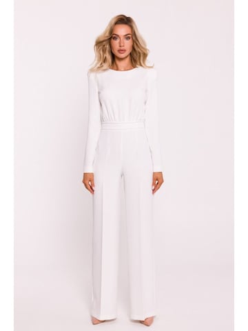 Numoco Jumpsuit 'Overall Adele'‌‌‌‌‌‌‌‌ in Weiß: Vorderseite