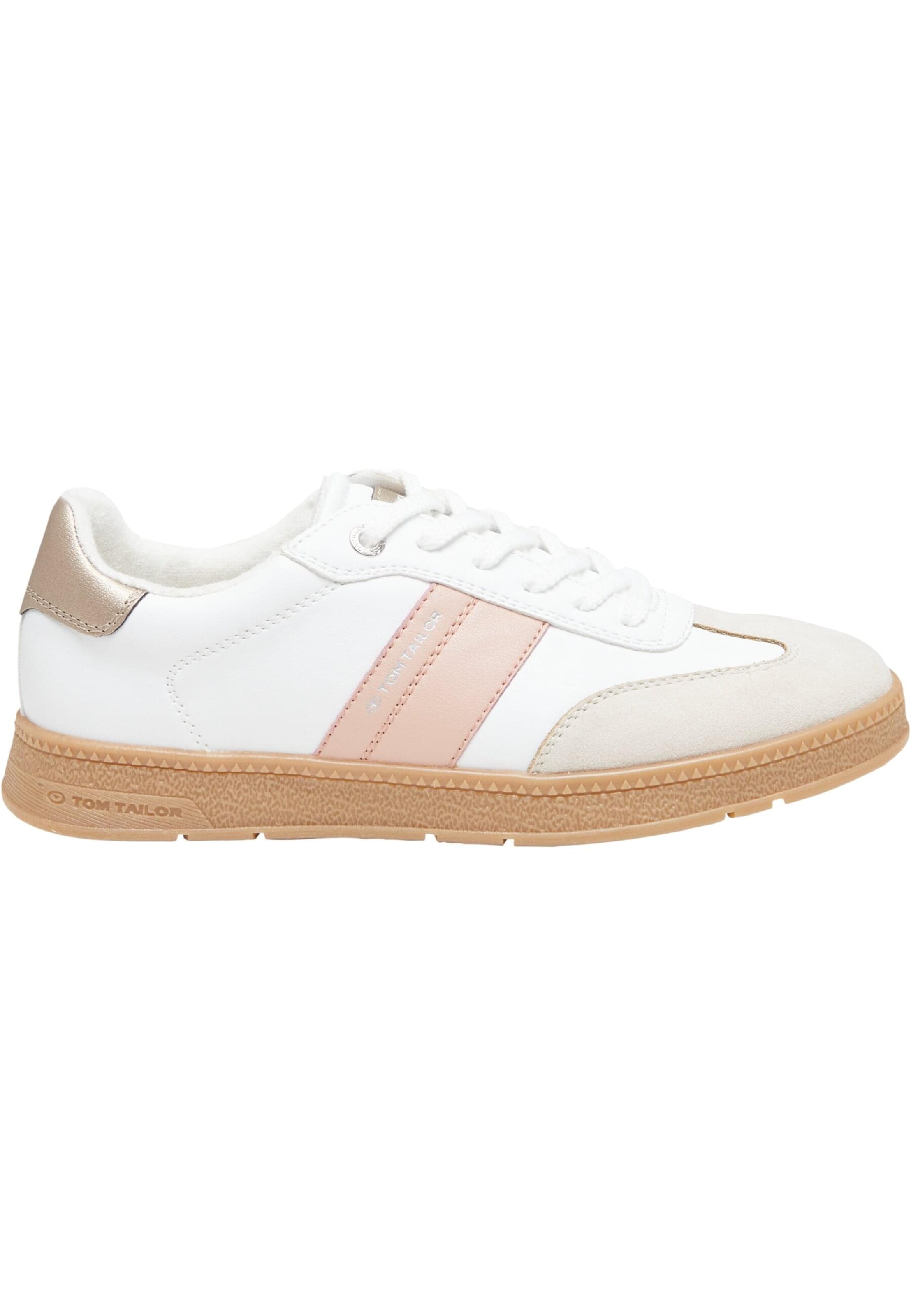 TOM TAILOR - Zapatillas deportivas en blanco: frente