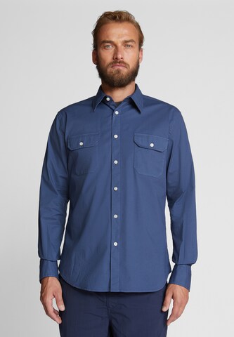 North Sails Regular fit Button Up Shirt in Blue: front