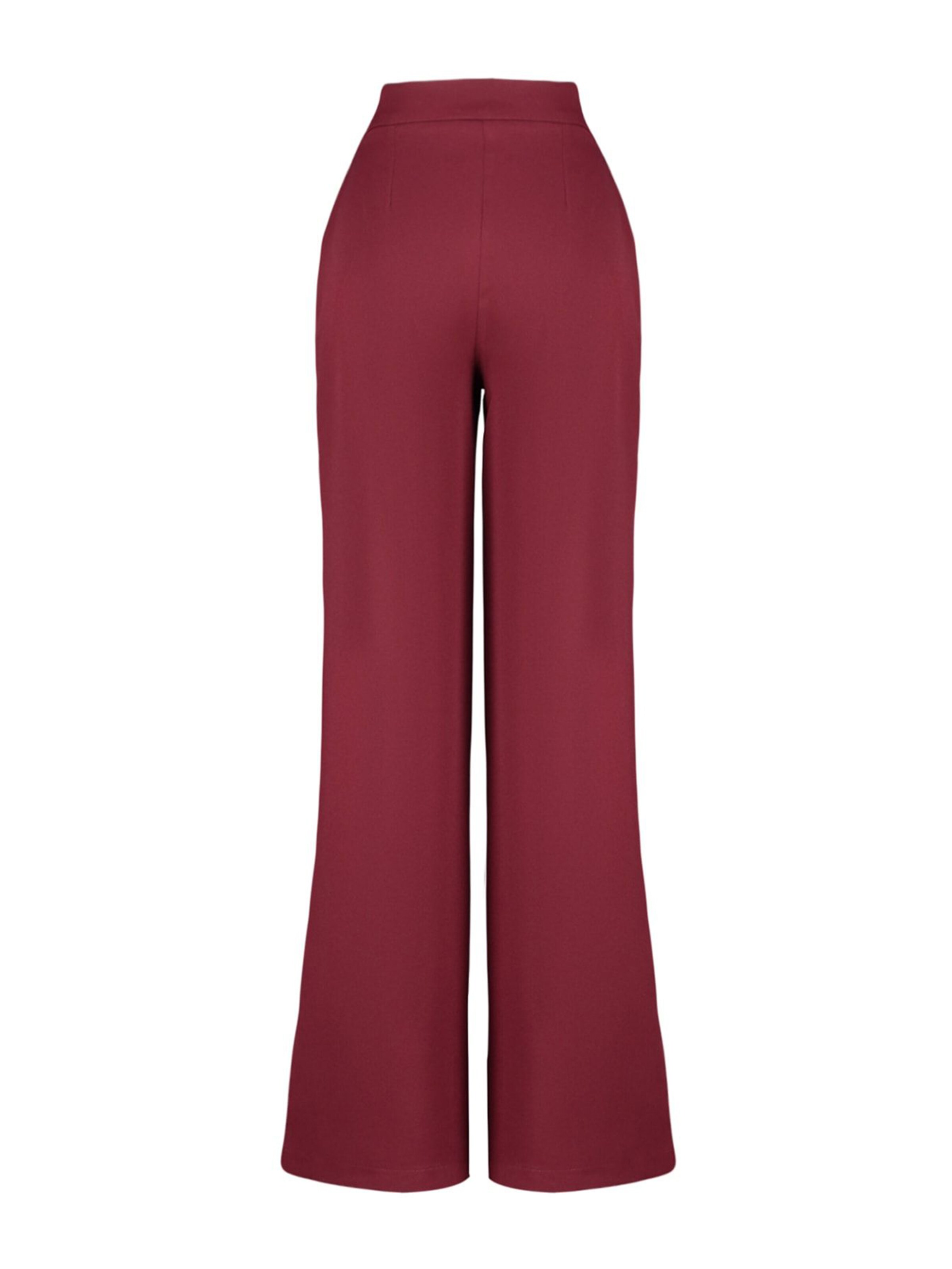 Wide Leg Pantalon à pince Trendyol en rouge