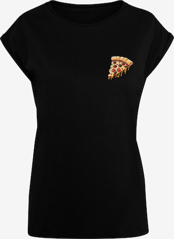 Merchcode Shirt 'Pizza Comic' in Black: front