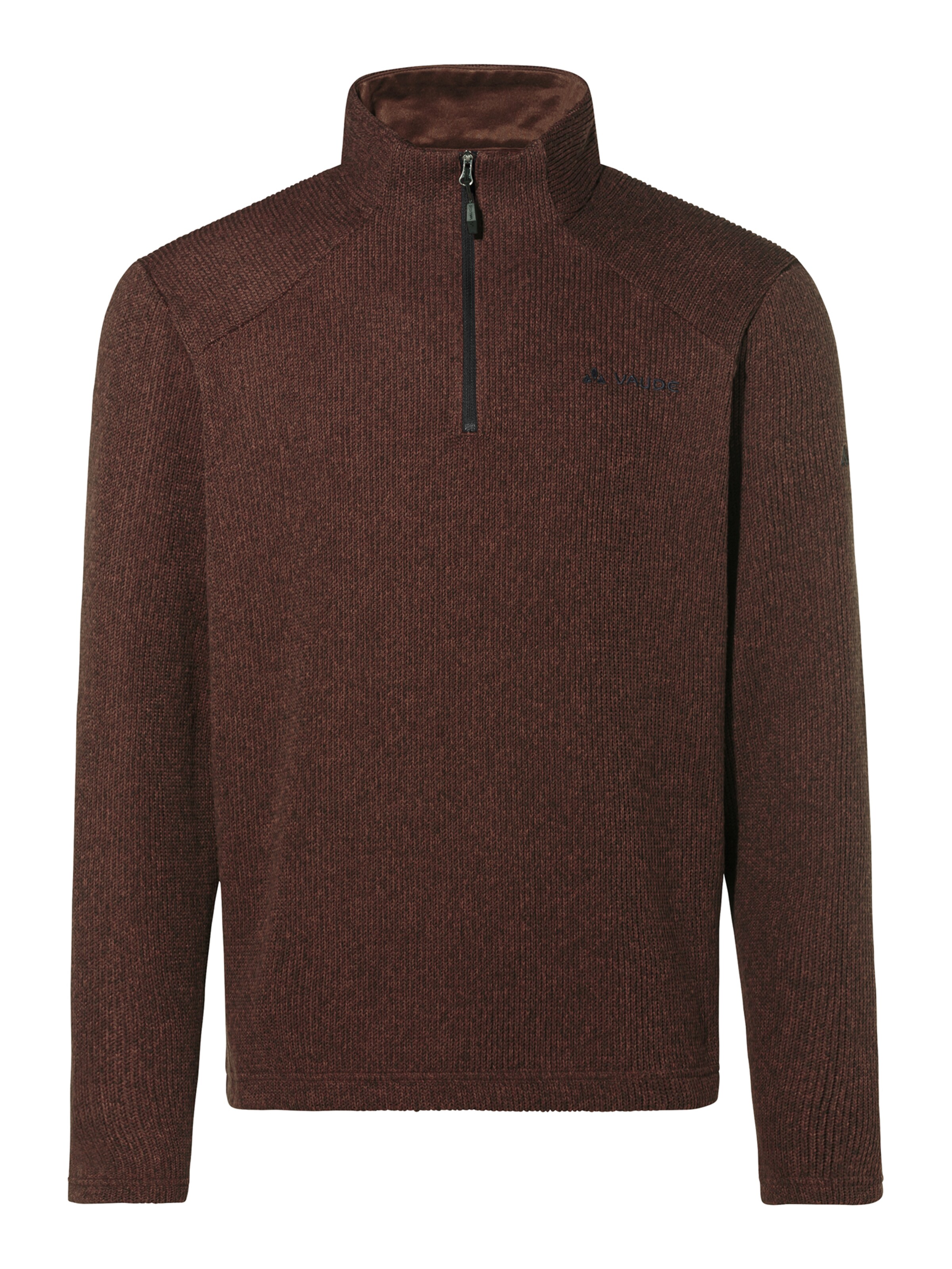 VAUDE Sports sweater 'Tesero' in Brown: front