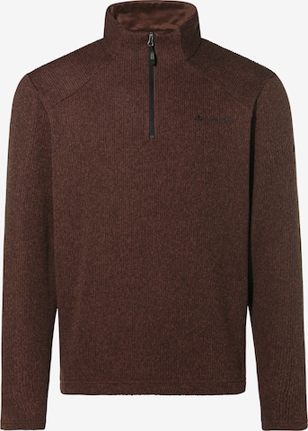 VAUDE Sports sweater 'Tesero' in Brown: front