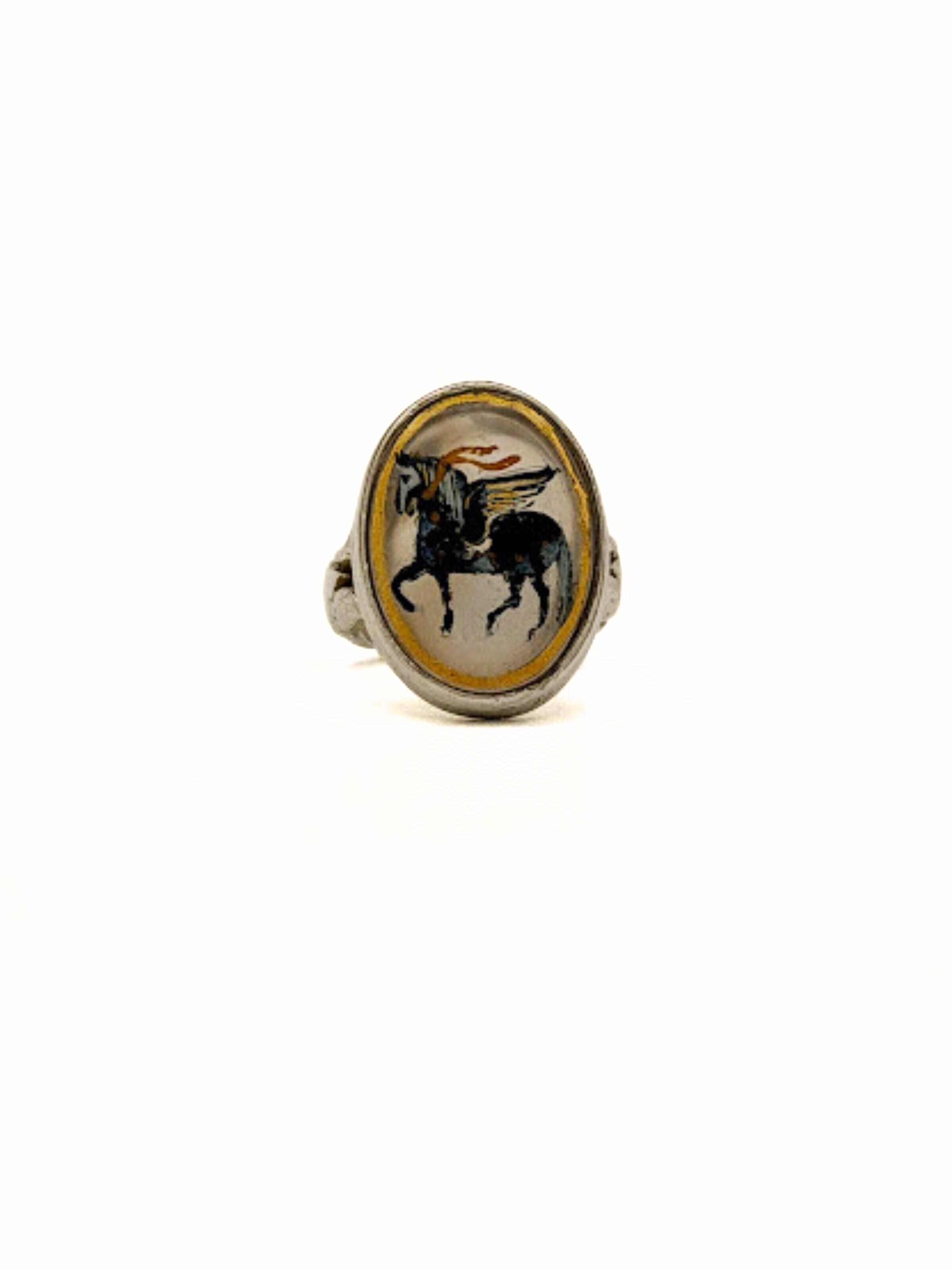 AFROZAN Ring 'PARIDAR'‌‌‌‌‌ in Gold: Vorderseite