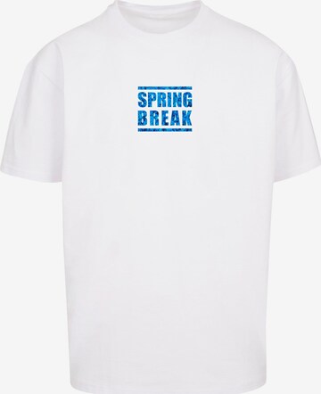 Maglietta 'Spring Break 2' di Merchcode in bianco: frontale