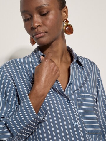 Apricot Oversized Stripe Shirt ' ' in Blau