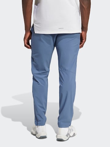 mėlyna ADIDAS PERFORMANCE Standartinis Sportinės kelnės: galas